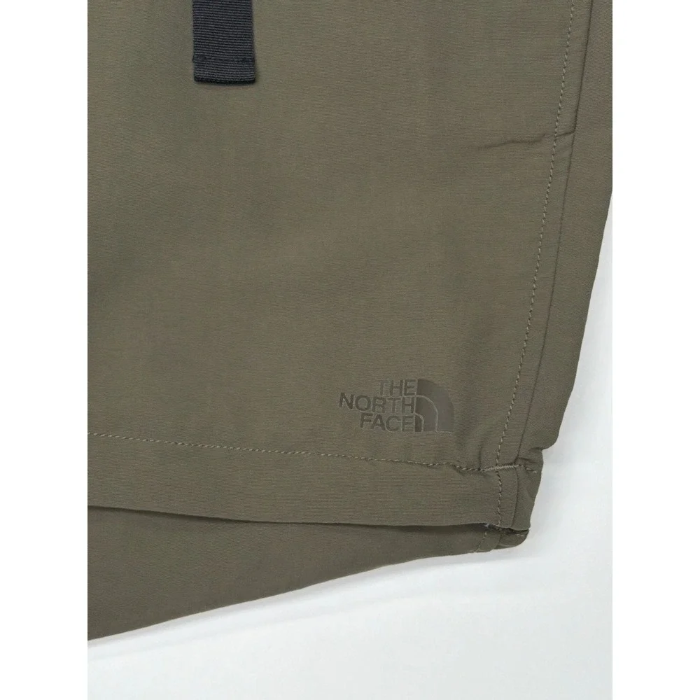 The North Face Mens Convertible Hiking Pants Zip Off Green Khaki Size 38x30‎